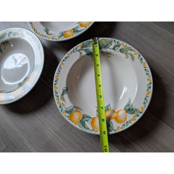 Set Of 3 Country Fruit Collection Citrus Bowls 9" Diameter Ceramic - Picture 4 of 4